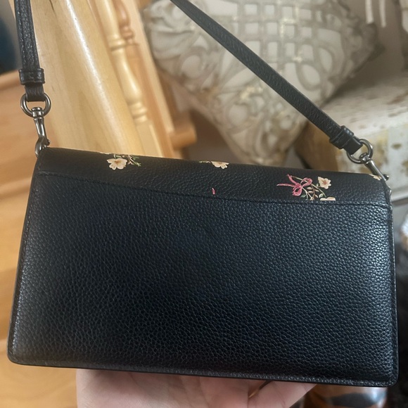 Coach Black Crossbody Bag with Floral Design - Picture 7 of 14